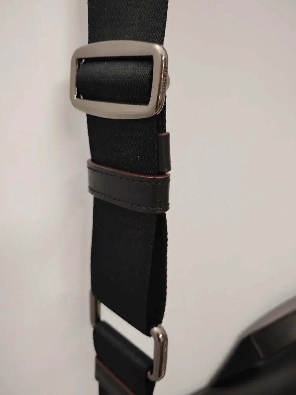 Coach Ranger Messenger F79902 Black Leather Laptop Bag